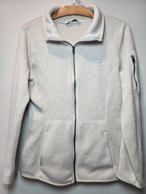 Old Navy Jacket Women's Y2k Cream  Large Performance Active Athleisure